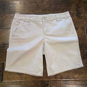 St. John's Bay Chino Shorts Size 12P Light Khaki